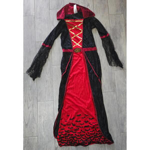 Girls Royal Vampire Costume Gothic Victorian Dress Size XL Halloween Cosplay